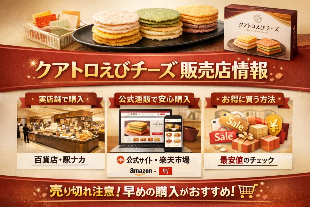 クアトロえびチーズの販売店はどこ？実店舗と通販の最安情報