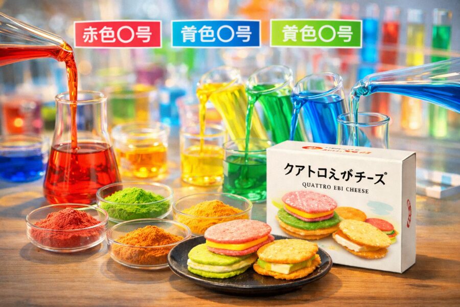 クアトロえびチーズの着色料は入ってる？原材料と安全性を解説
