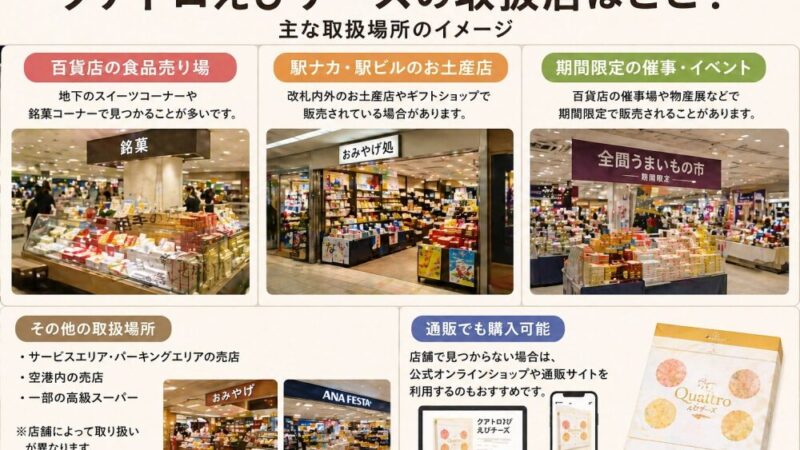 クアトロえびチーズの取扱店はどこ？探し方と購入方法を解説 